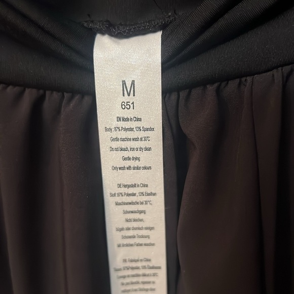 Afitne pant - black palazzo size M pocket layer fashionist flowy baggy relax - Picture 8 of 11